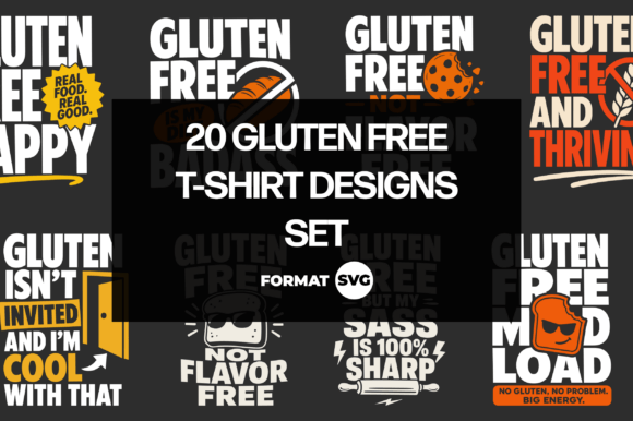 20 Gluten Free SVG Designs for Modern Graphics