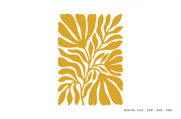 Abstract Tropical Foliage SVG: Graphics for Editorial Excellence