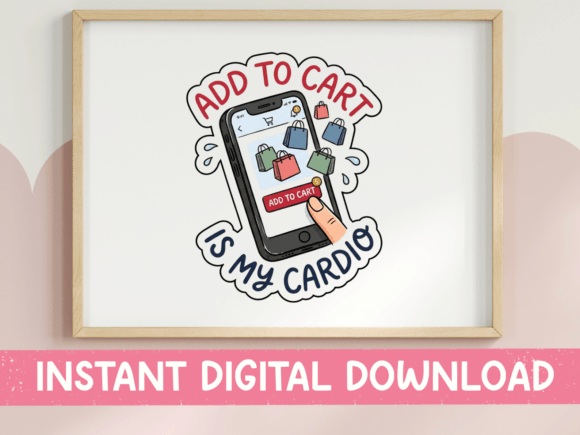 Add to Cart is My Cardio Phone Sticker Graphics