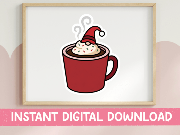 Christmas Gnome Hot Cocoa SVG for T-Shirt Designs