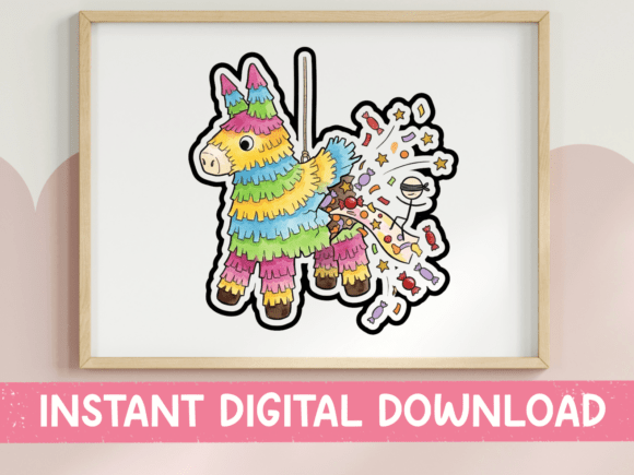 Colorful Pinata Burst Sticker