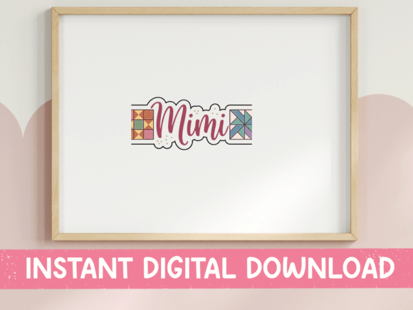 Mimi Quilt Block Grandma Sticker Design Graphics