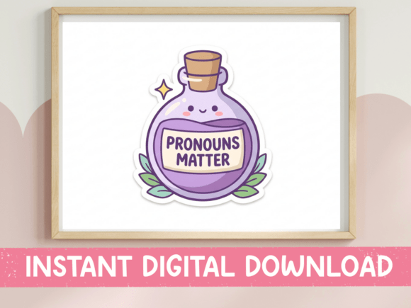 Pronouns Matter Potion Bottle SVG